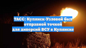 ТАСС: Купянск-Узловой был отправной точкой для диверсий ВСУ в Купянске