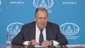 Allocution et réponses aux questions des médias du Sergueï Lavrov lors d'une conférence de presse