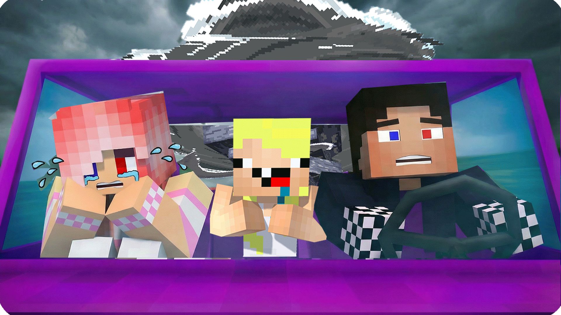 🥵УБЕГАЕМ от ТОРНАДО по БЕСКОНЕЧНОЙ ДОРОГЕ в МАЙНКРАФТ! НУБИК смотреть онлайн