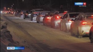 Каждое утро вся улица Бульварная в Костроме превращается в одну сплошную «пробку»