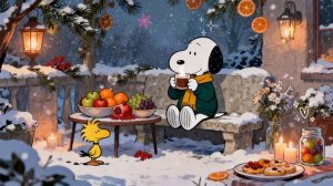 Cozy Fireplace Vibes with Snoopy | Holiday Jazz & Lofi for Studying & Work