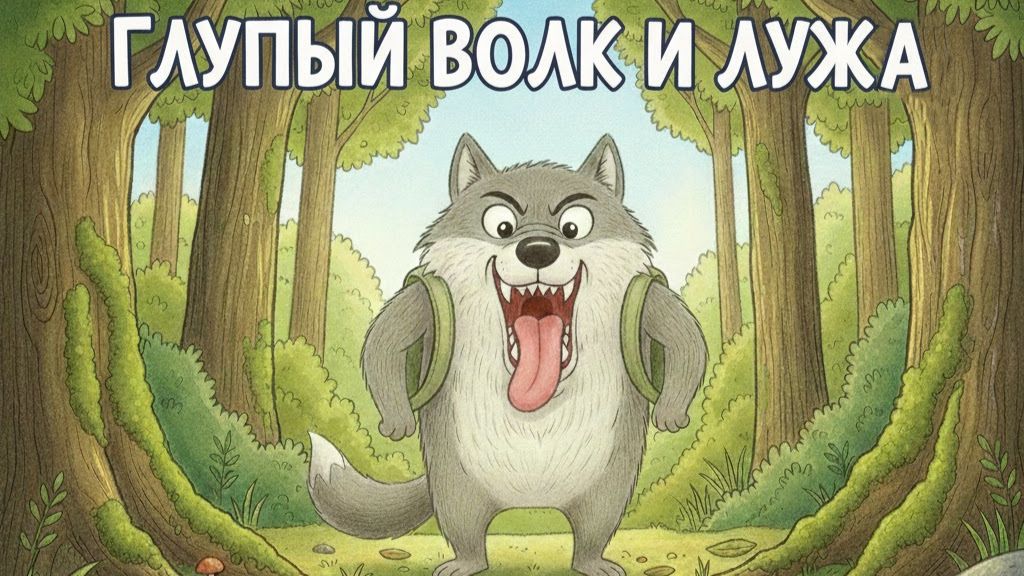 Глупый волк и лужа смотреть онлайн