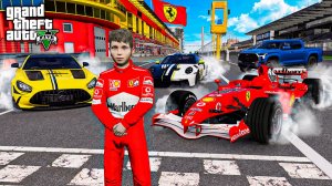 Я ГОНЩИК ФОРМУЛЫ ОДИН ? ЗАЕЗД НА PORSCHE GT3 RS и MERCEDES - ОТЕЦ И СЫН В GTA 5 ⚡ГАРВИН