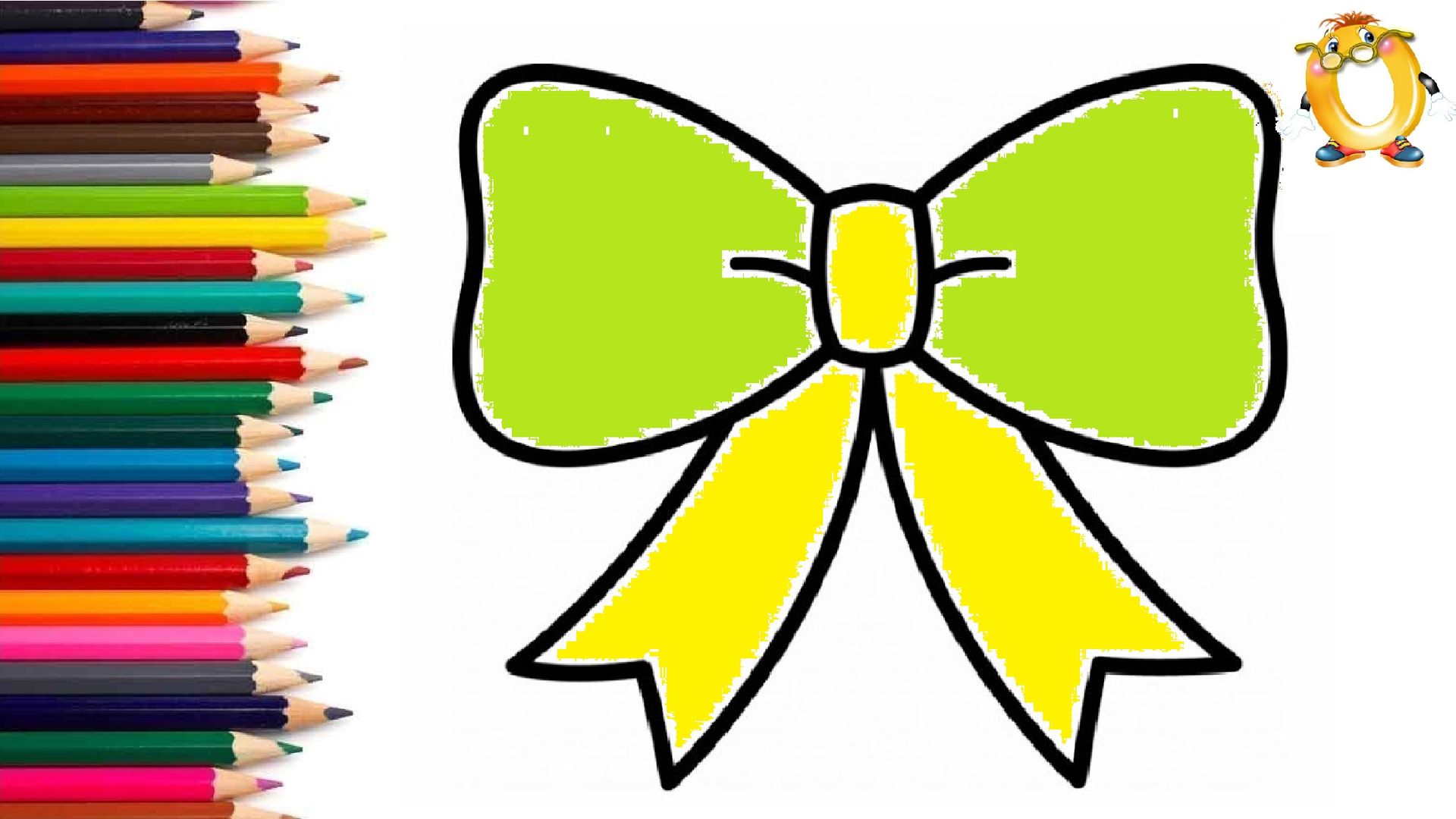 Мультик - раскраска для детей БАНТИК. Учимся как рисовать АКСЕССУАР ДЛЯ КУКОЛКИ // ОБУЧАШКА ТВ смотреть онлайн