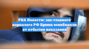 РИА Новости: экс-главного нарколога РФ Брюна освободили от отбытия наказания