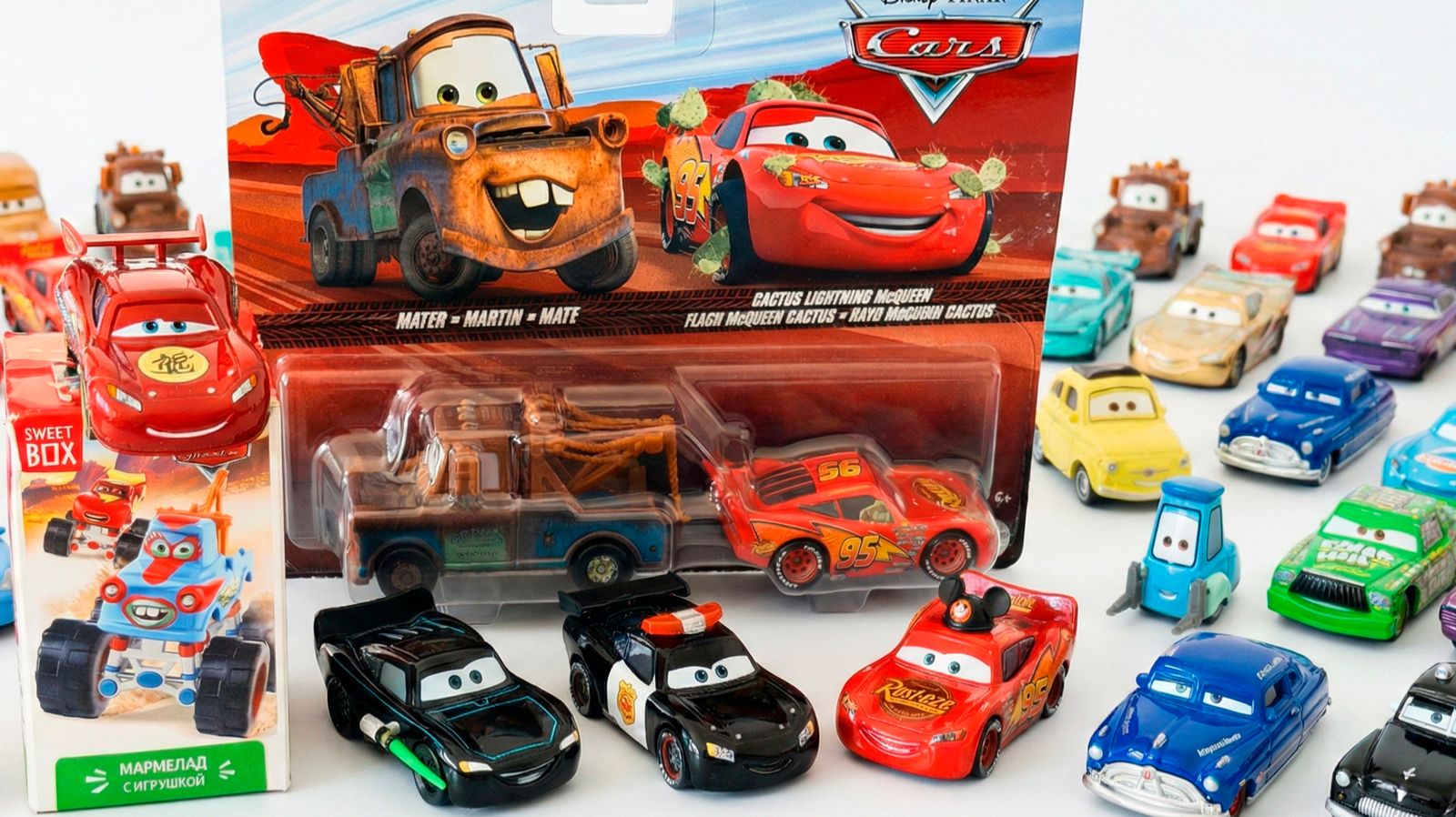 Кактус МАКВИН и МЭТР - новые машинки. Монстр-Трак из СвитБокса и гонки Тачки смотреть онлайн