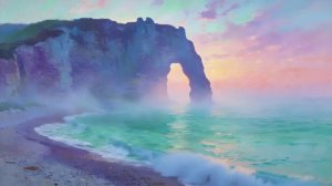 Визуальные Поэмы - Клод Моне `Скалы в Энтрете`