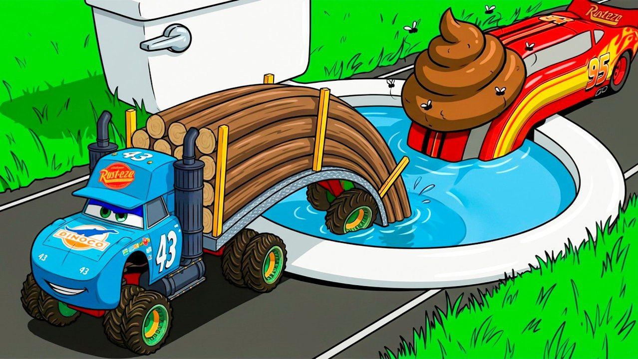 Машинки летают и прыгают! Развивающие мультики Машины помощники. Мультфильмы про машинки смотреть онлайн