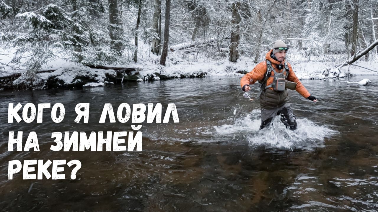 ЗИМНЯЯ РЫБАЛКА НА СПИННИНГ в Ленинградской области. Ловим форель на дикой реке в сугробах по пояс! смотреть онлайн