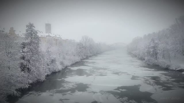 Волшебная снежная пешая экскурсия по прекрасному немецкому городу ☀️ Зимняя прогулка в 4 км. смотреть онлайн