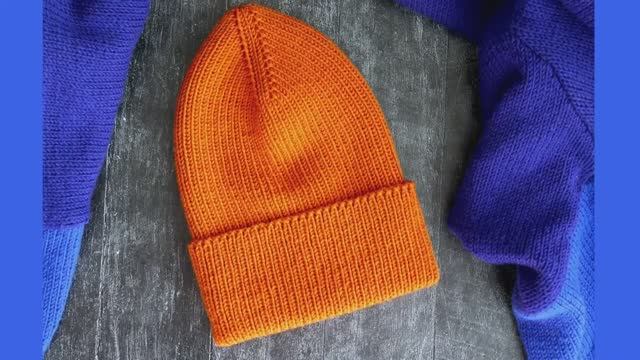 СТИЛЬНАЯ шапка спицами. Подробный мастер-класс по вязанию смотреть онлайн
