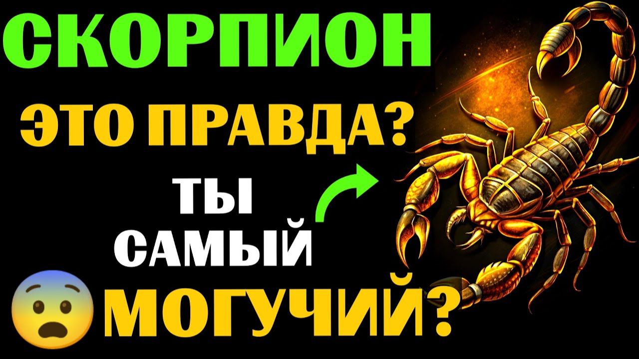 🦂25 причин, почему ♏СКОРПИОН - самый МОГУЩЕСТВЕННЫЙ ЗНАК ЗОДИАКА. 😨Вы с этим согласны❓ смотреть онлайн
