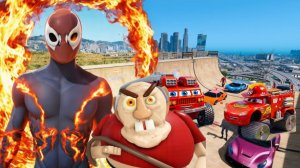 Супергерои сходят с ума от безумияв ГТА 5! ЧЕЛЛЕНДЖ взрывающихся машин