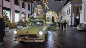 Праздничная Москва на Рождество прогулка по Тверской площади и Столешникову переулку 🌆🎄❄️