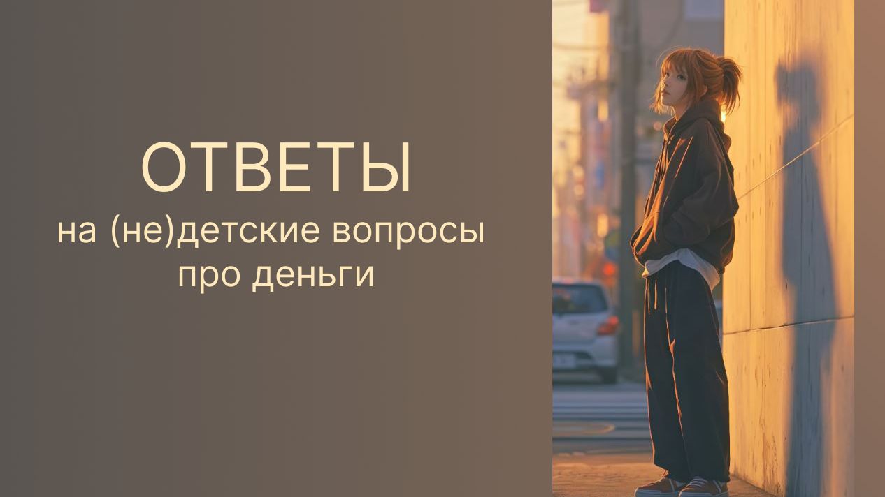 Недетские вопросы о деньгах