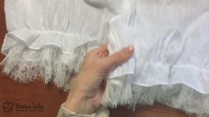 Панталоны из марлевки. Как делаю красивый низ. Немного процесса