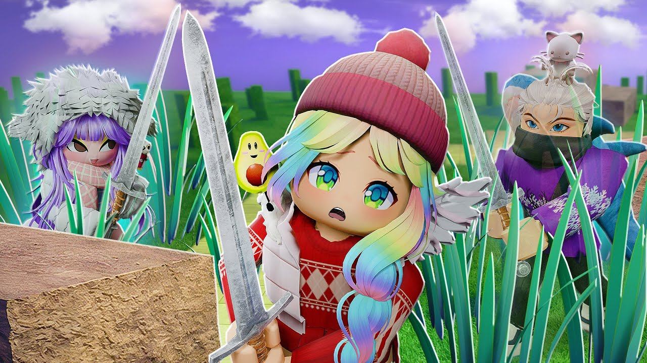 ОХОТА ВСЛЕПУЮ ДРУГ НА ДРУГА В РОБЛОКСЕ! смотреть онлайн