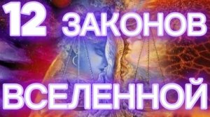 12 ЗАКОНОВ ВСЕЛЕННОЙ.