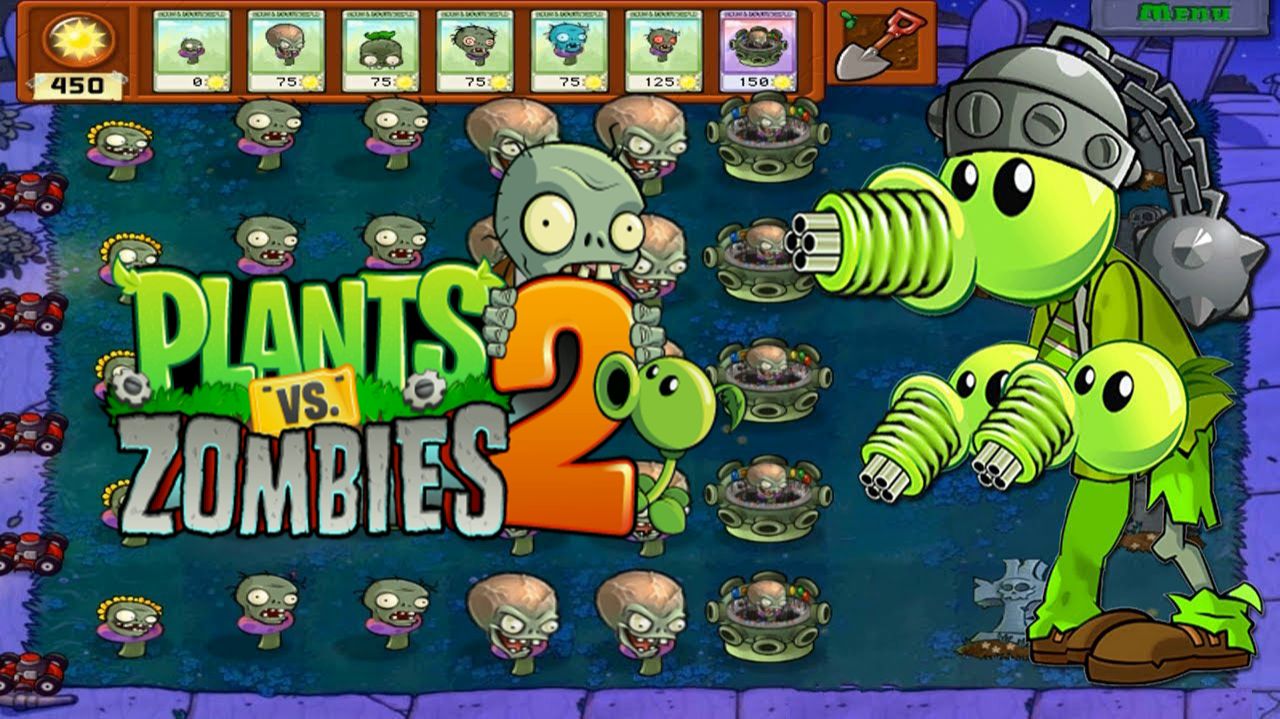 Зомби против растений!-2 Plants vs Zombies ПвЗ Растения против Зомби-2 PvZ смотреть онлайн