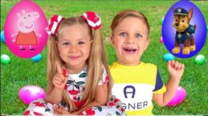 Диана и Рома нашли Огромные Яйца-Сюрпризы с игрушками