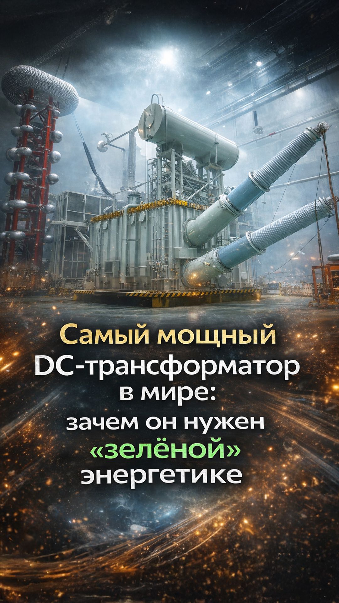 Китайский трансформатор-рекордсмен: гибкий постоянный ток для энергетики будущего смотреть онлайн