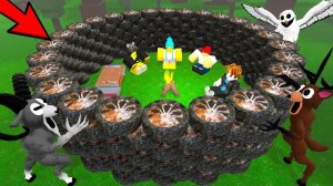 База из шин в игре «99 ночей в лесу»! Анимация