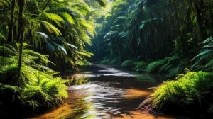 Звук природы. Птицы. Пение птицы  Крик птицы кукабарры в тропическом лесу