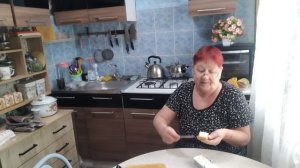 Жизнь пенсионеров.Обед.