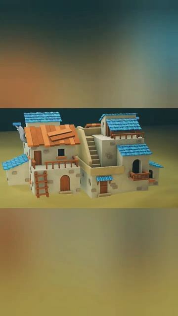 3D домики пустыни 😎 #shorts #blender #3d смотреть онлайн