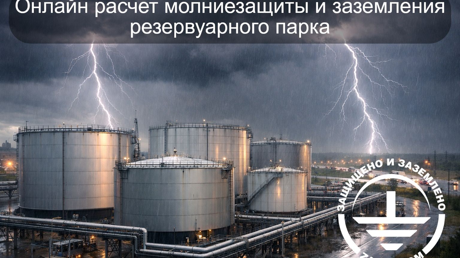 Онлайн расчет молниезащиты и заземления Резервуарного парка