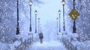 Падает снег в уходящем январе. Шикарная музыкальная открытка с красивой песней.