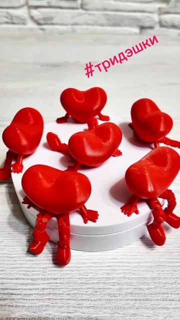 Распечатаю Валентинки на 3D принтере тридэшки