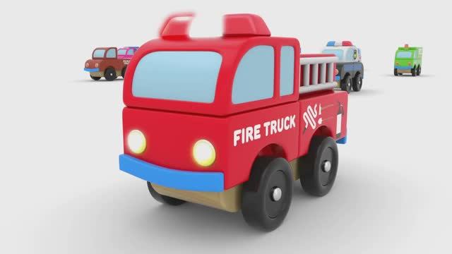 Изучаем цвета с игрушками машинками и автобусом - Мультфильмы для детей - Мультики про машинки смотреть онлайн