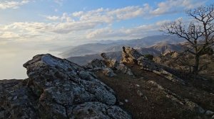 Вид на Морское (Крым) и дальше по побережью с горы "Папая-Кая" (Отшельничья скала) - 1