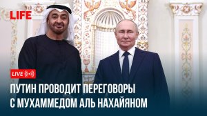 Путин проводит переговоры с Мухаммедом Бен Заидом Аль Нахайяном