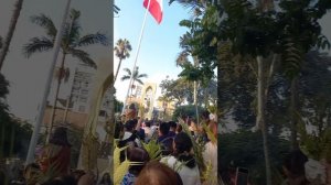 Вербное воскресение.Освящение пальмовых веточек.