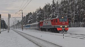 сказочная природа и ЭП2К-454 с поездом №50 Москва–Уфа | Есенинская