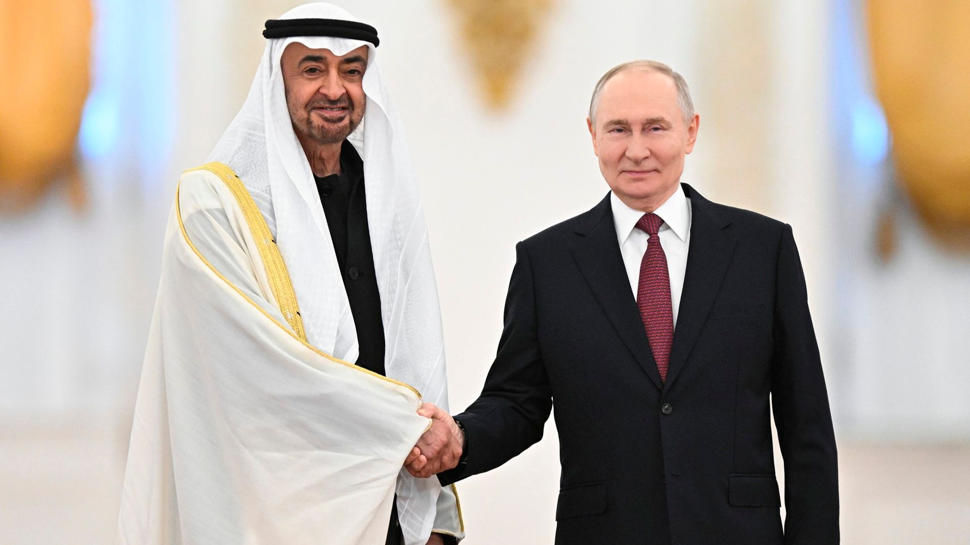 Ситуацию на Ближнем Востоке и украинский кризис обсудили Путин и президент ОАЭ в Кремле смотреть онлайн