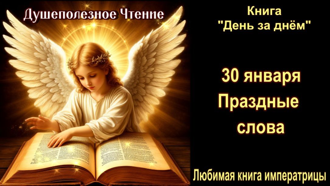 30 Января "Праздные слова" Книга "День за днем" смотреть онлайн