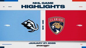 28.01.2026 | ОБЗОР МАТЧА | Флорида Пантерз - Юта Маммот | Highlights