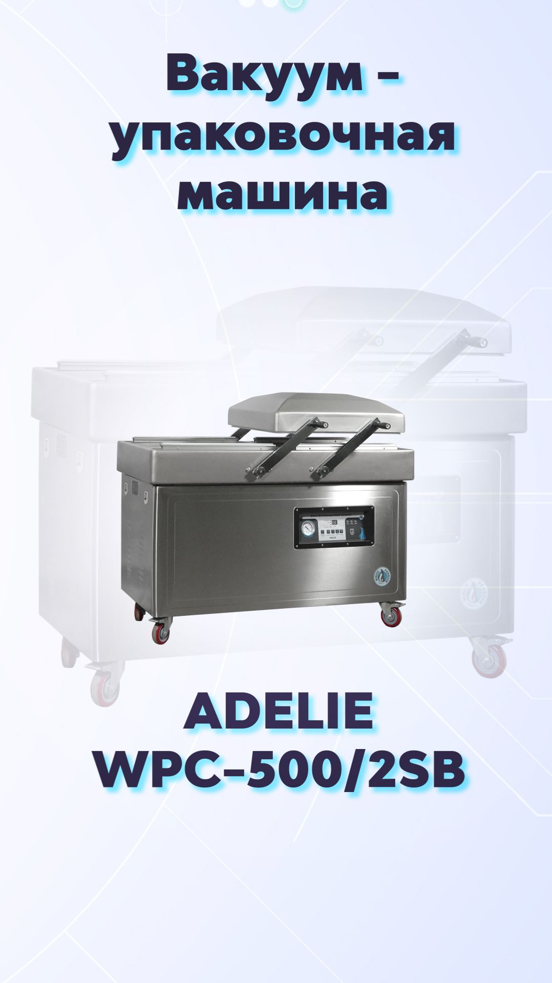 Вакуум-упаковочная машина ADELIE WPC-500 - 2SA смотреть онлайн