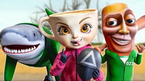 ИТАЛЬЯНСКИЕ МЕМЫ_ ИГРА В КАЛЬМАРА! Italian Brainrot анимации