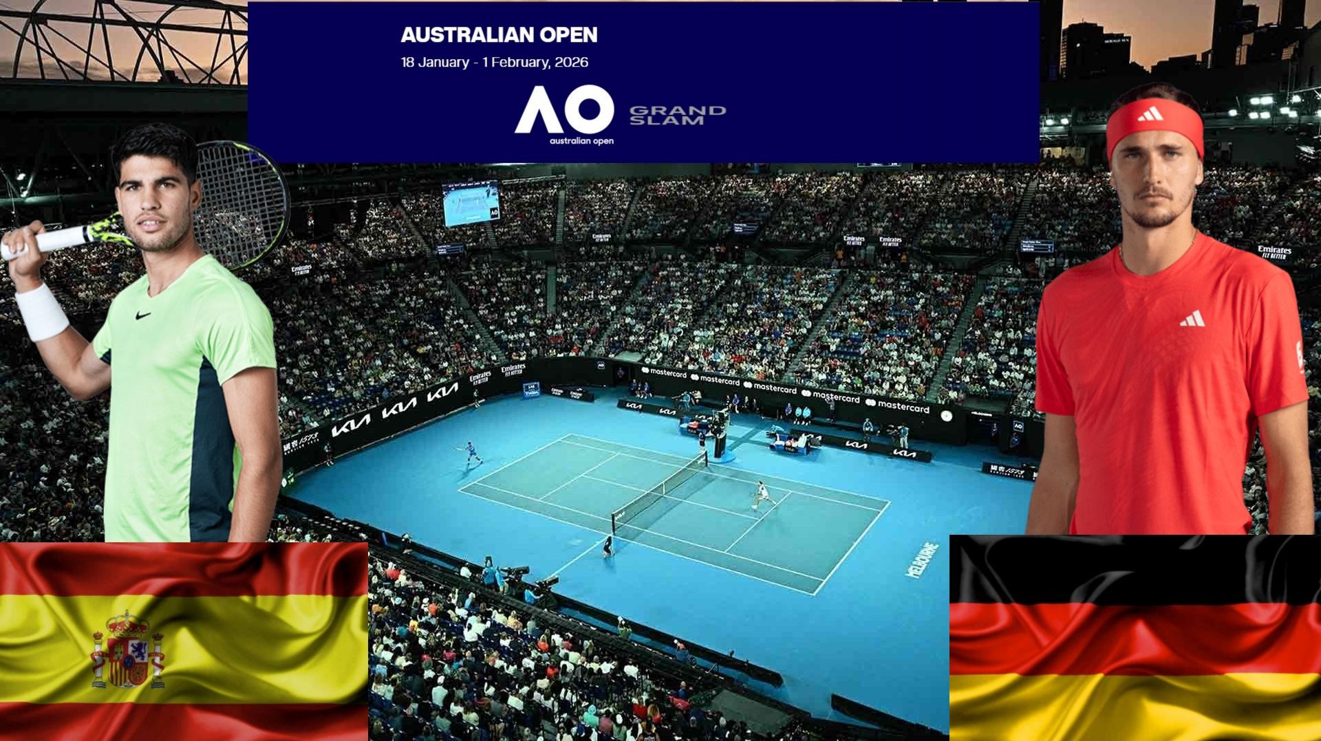 Карлос Алькарас - Александр Зверев смотреть онлайн