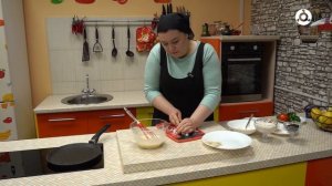 Утреннее меню. Готовим рисовый блин с грушей