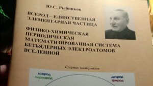 по ТРУДам РЫБНИКОВА Ю.С. в 2024 г. в г.Воронеже СОКОЛОВЫМ В.Г. издана книга.