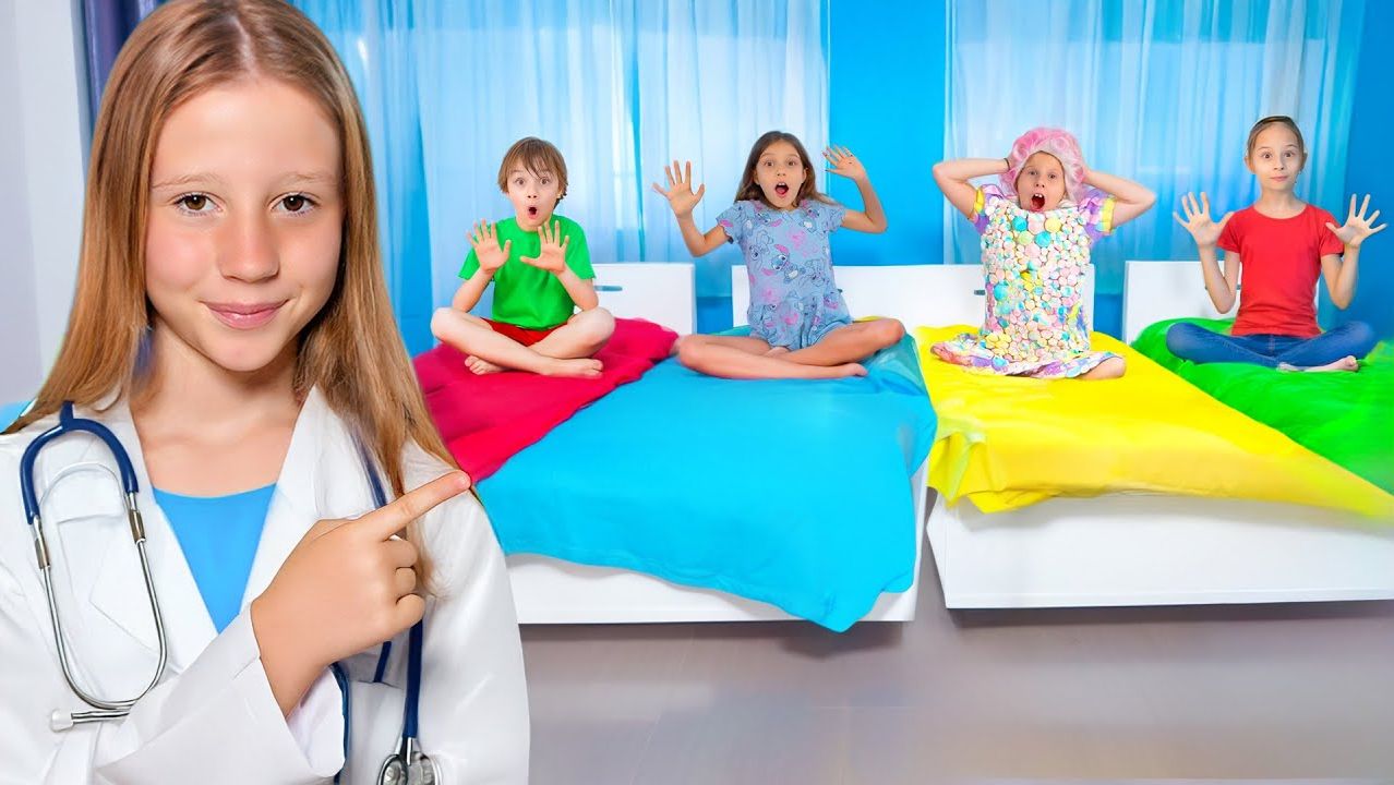 Настя и друзья узнают о вреде сладостей. смотреть онлайн