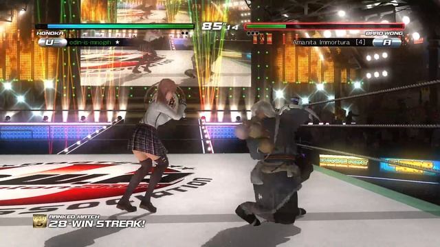 Dead or Alive 5: Last Round - Odin-is-mnogih(Honoka, Hitomi) vs Amanita(Brad Wong) смотреть онлайн