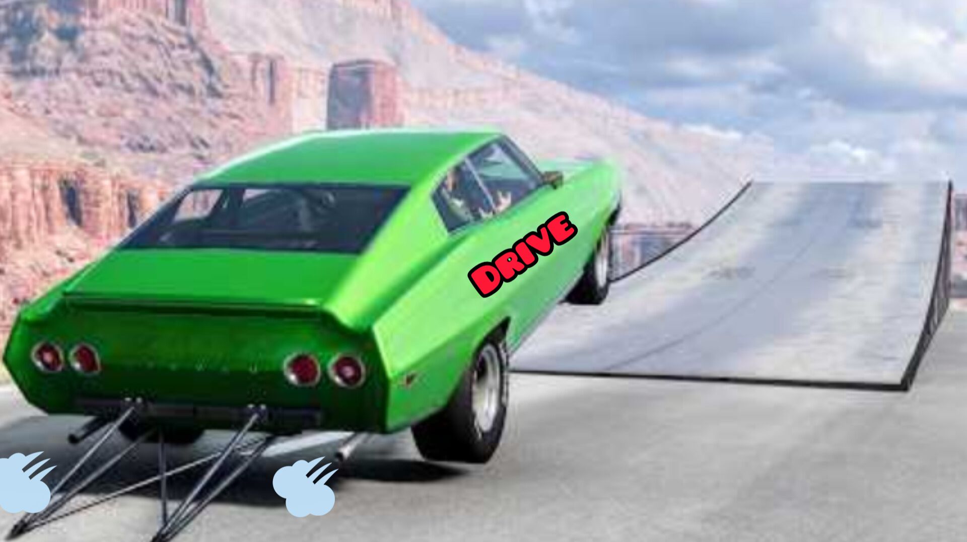 BeamNG Drive - Эпичные высокоскоростные прыжки на автомобиле смотреть онлайн