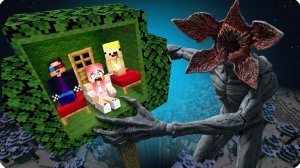 🏕️ПОСТРОИЛИ ДОМ на ДЕРЕВЕ Против ДЕМОГОРГОН в МАЙНКРАФТ! НУБИК