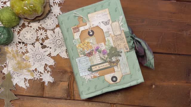 Ботанический джанк-бук. Обзор готовой работы. Скрапбукинг. смотреть онлайн